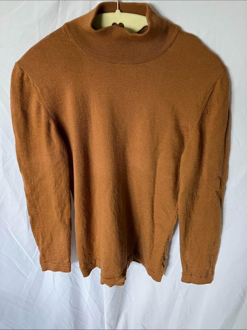 Escada Margaretha Ley: Camel Wool Mock Neck Sweater- S
